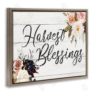Victoria Brown | Harvest Blessings Phrase Pink Peony Floral Arrangements