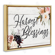 Victoria Brown | Harvest Blessings Phrase Pink Peony Floral Arrangements