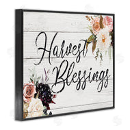 Victoria Brown | Harvest Blessings Phrase Pink Peony Floral Arrangements