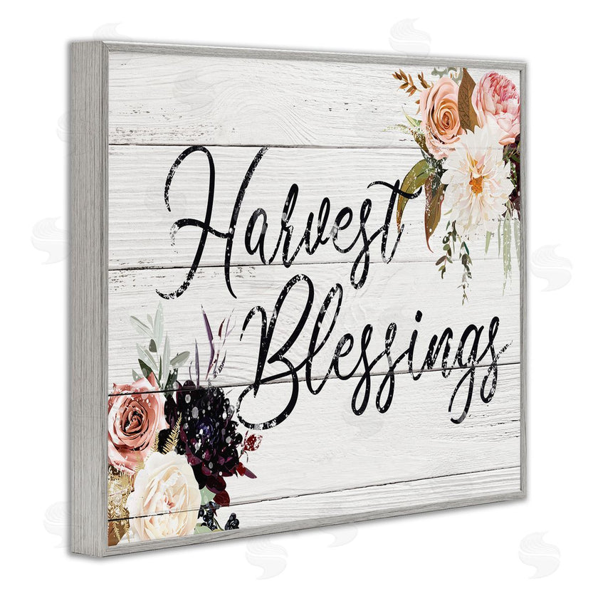 Victoria Brown | Harvest Blessings Phrase Pink Peony Floral Arrangements