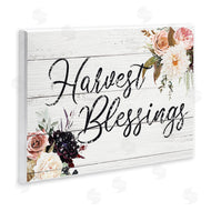 Victoria Brown | Harvest Blessings Phrase Pink Peony Floral Arrangements
