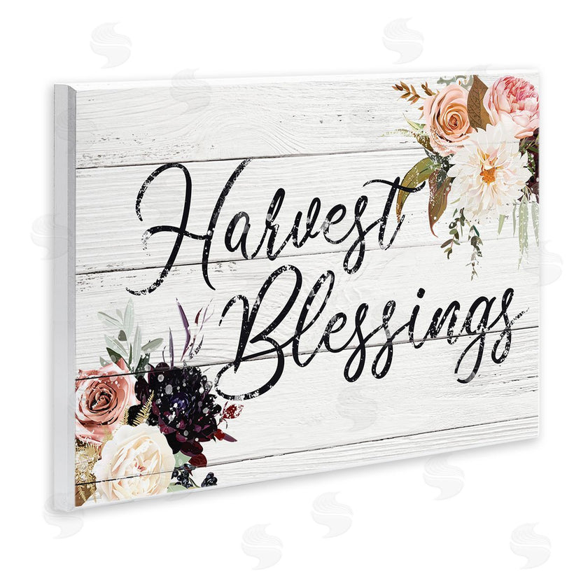 Victoria Brown | Harvest Blessings Phrase Pink Peony Floral Arrangements
