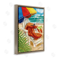 Shari Warren | Lobster in Beach Chair Drinking Margarita