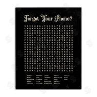 Lettered and Lined | Forgot Your Phone Crossword Activity Distressed Black