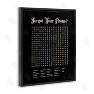 Lettered and Lined | Forgot Your Phone Crossword Activity Distressed Black