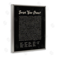 Lettered and Lined | Forgot Your Phone Crossword Activity Distressed Black