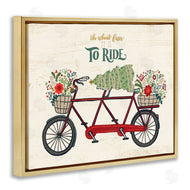 Zirkus Design | Oh What Fun Christmas Sentiments Red Tandem Bicycle