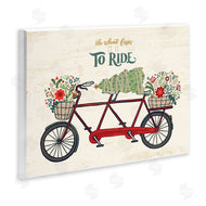 Zirkus Design | Oh What Fun Christmas Sentiments Red Tandem Bicycle