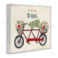 Zirkus Design | Oh What Fun Christmas Sentiments Red Tandem Bicycle