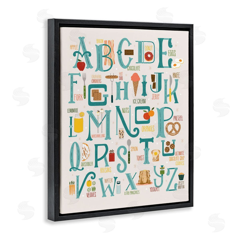 Zirkus Design | Alphabet of Foods Vintage Kitchen Letter Chart