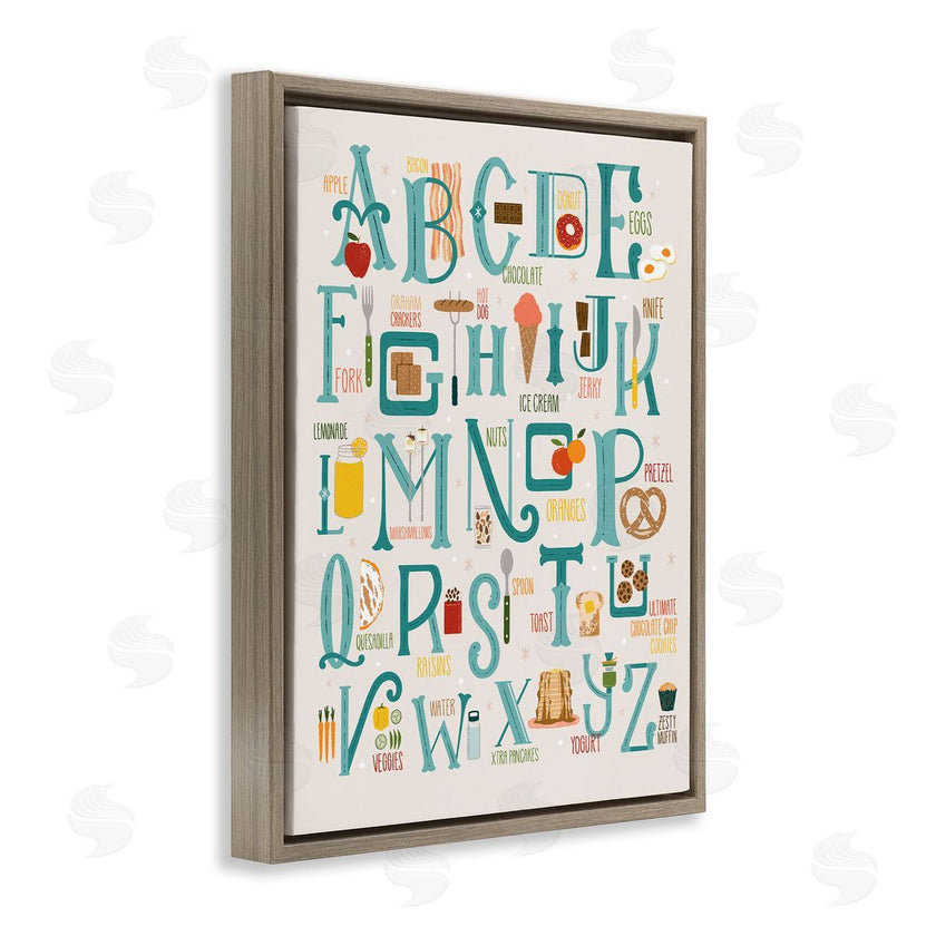 Zirkus Design | Alphabet of Foods Vintage Kitchen Letter Chart