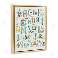 Zirkus Design | Alphabet of Foods Vintage Kitchen Letter Chart