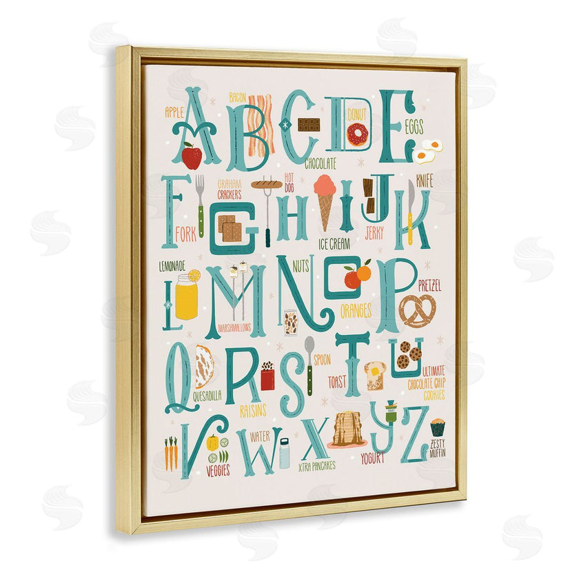 Zirkus Design | Alphabet of Foods Vintage Kitchen Letter Chart