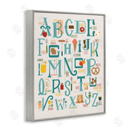 Zirkus Design | Alphabet of Foods Vintage Kitchen Letter Chart