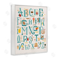 Zirkus Design | Alphabet of Foods Vintage Kitchen Letter Chart