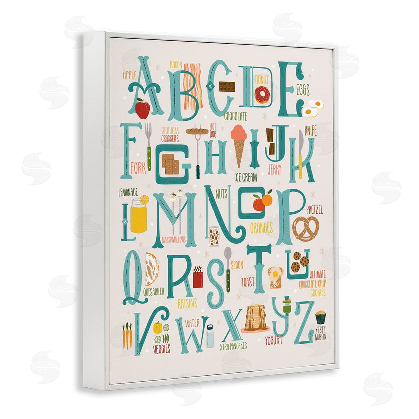 Zirkus Design | Alphabet of Foods Vintage Kitchen Letter Chart