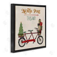 Zirkus Design | North Pole Directional Red Christmas Tandem Bicycle