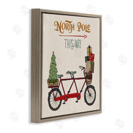 Zirkus Design | North Pole Directional Red Christmas Tandem Bicycle