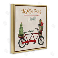 Zirkus Design | North Pole Directional Red Christmas Tandem Bicycle