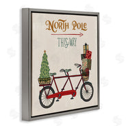 Zirkus Design | North Pole Directional Red Christmas Tandem Bicycle
