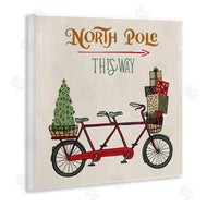 Zirkus Design | North Pole Directional Red Christmas Tandem Bicycle