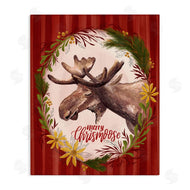 Zirkus Design | Merry Chris-Moose Holiday Wreath Rustic Animal Pun
