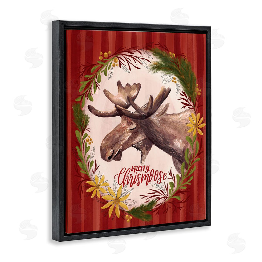 Zirkus Design | Merry Chris-Moose Holiday Wreath Rustic Animal Pun