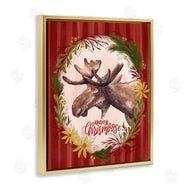 Zirkus Design | Merry Chris-Moose Holiday Wreath Rustic Animal Pun