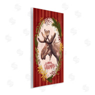 Zirkus Design | Merry Chris-Moose Holiday Wreath Rustic Animal Pun
