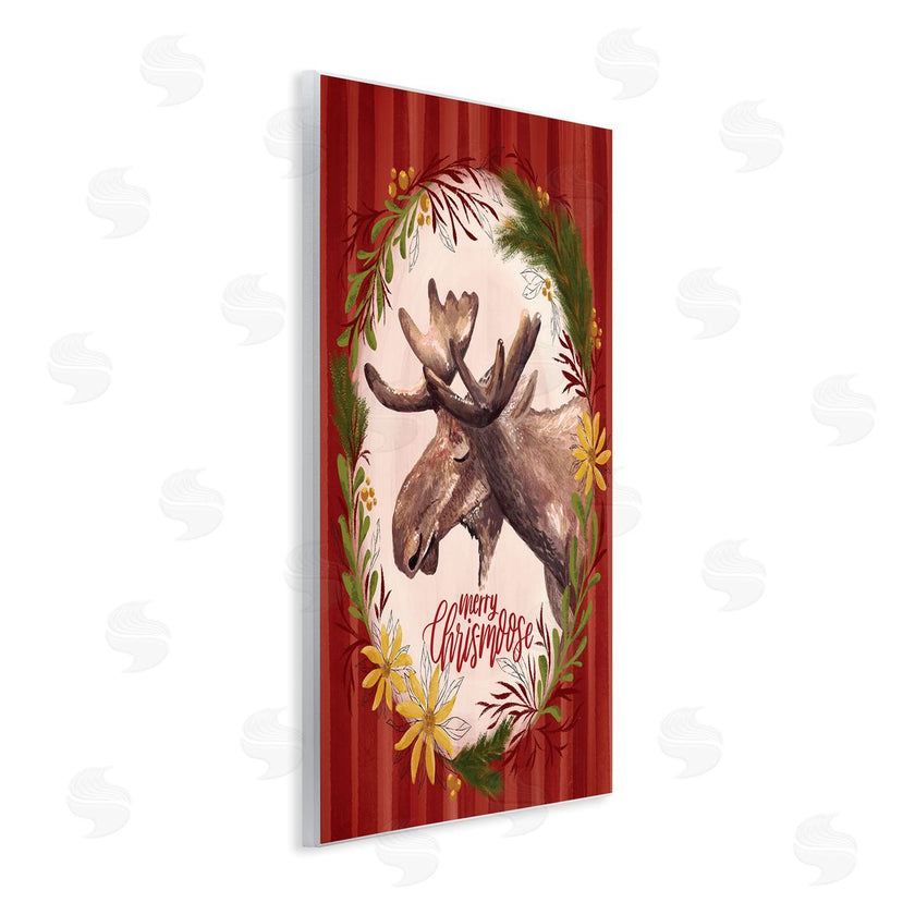 Zirkus Design | Merry Chris-Moose Holiday Wreath Rustic Animal Pun