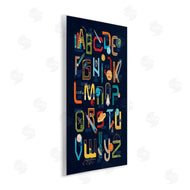 Zirkus Design | Retro Outer Space Alphabet Blueprint Letter Chart