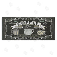 Andi Metz | Freshly Brewed Coffee Sign Parisian Pattern