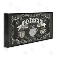 Andi Metz | Freshly Brewed Coffee Sign Parisian Pattern