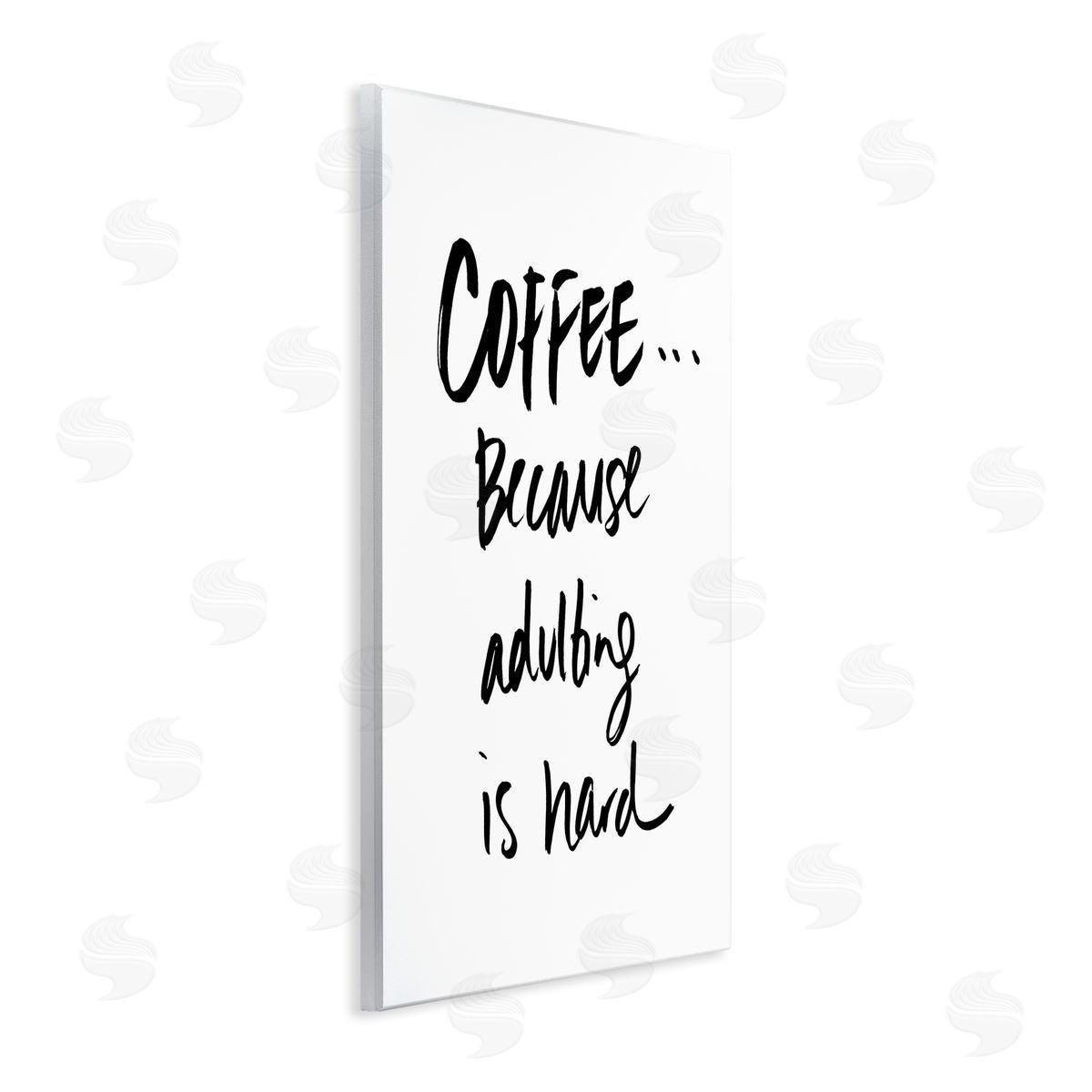 SD Graphics Studio Adulting is Hard Phrase Kitchen Coffee Humor Wall Plaque Art