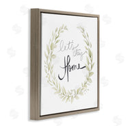 Janice Gaynor | Let's Stay Home Phrase Soft Green Foliage