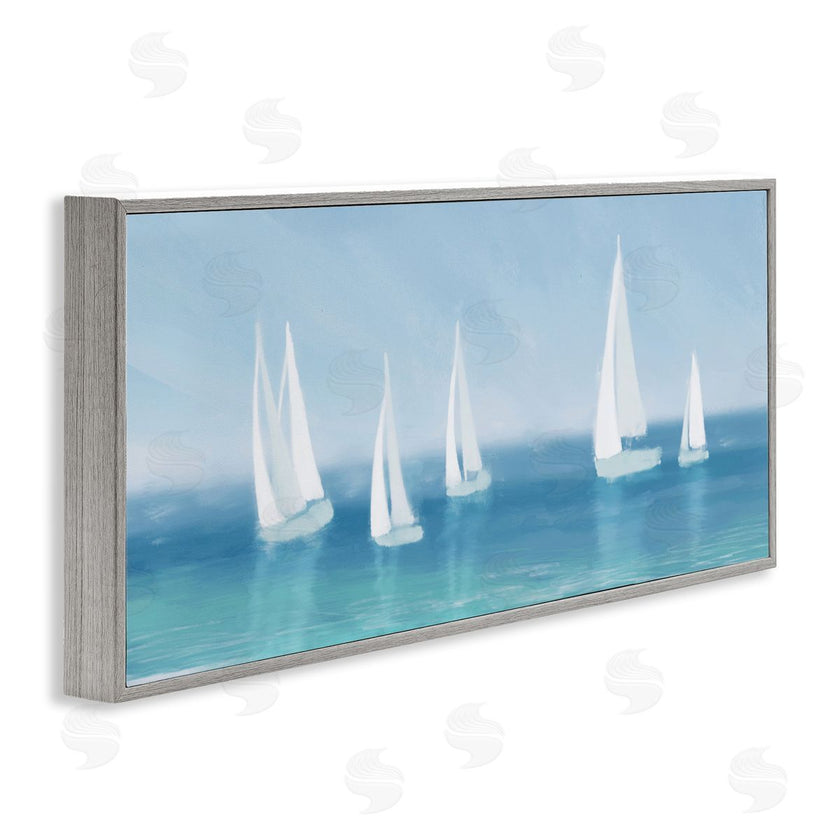 Dan Meneely | White Sail Boats Across Coast