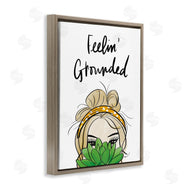 Anna Quach | Feelin' Grounded Phrase Woman With Plant