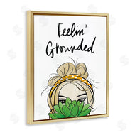 Anna Quach | Feelin' Grounded Phrase Woman With Plant