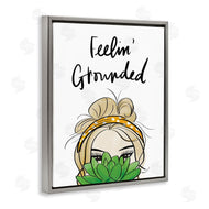 Anna Quach | Feelin' Grounded Phrase Woman With Plant