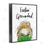 Anna Quach | Feelin' Grounded Phrase Woman With Plant