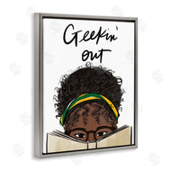 Anna Quach | Geekin' Out Phrase Woman Reading Book