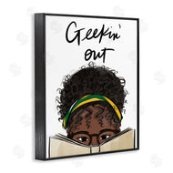 Anna Quach | Geekin' Out Phrase Woman Reading Book