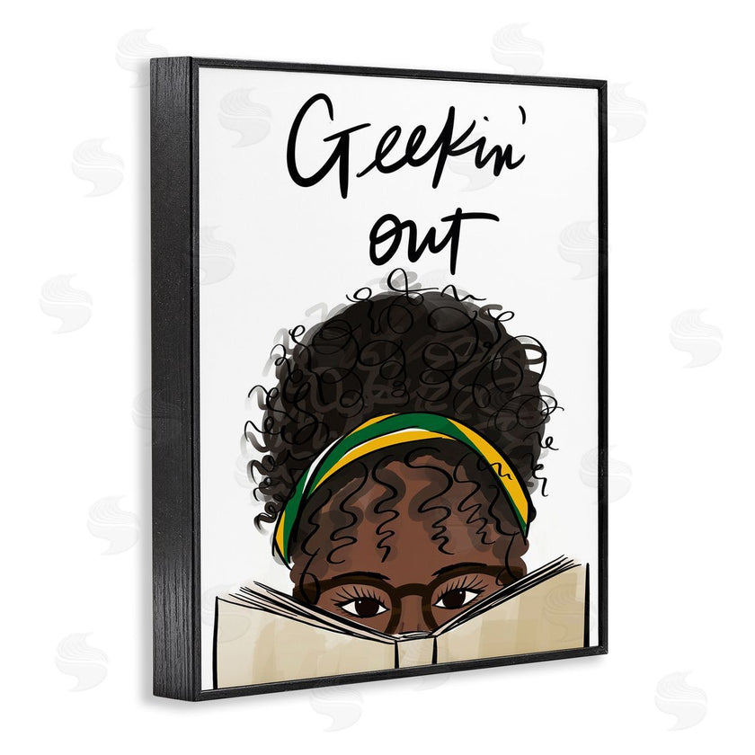 Anna Quach | Geekin' Out Phrase Woman Reading Book