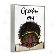 Anna Quach | Geekin' Out Phrase Woman Reading Book