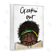 Anna Quach | Geekin' Out Phrase Woman Reading Book