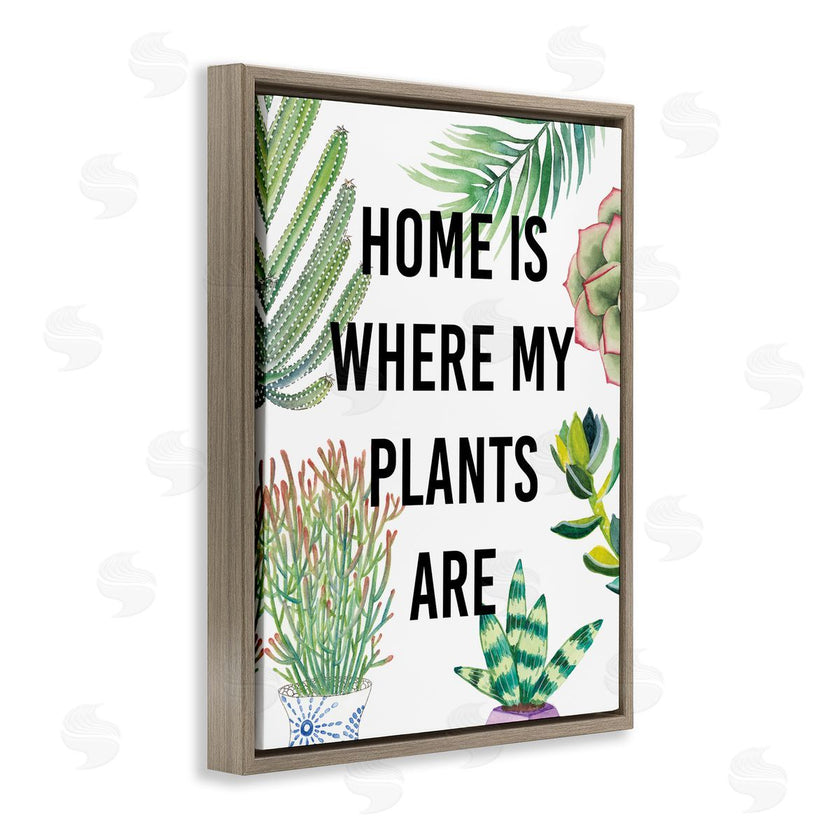 Studio W | Home Is Where Plants Are Phrase Potted Foliage