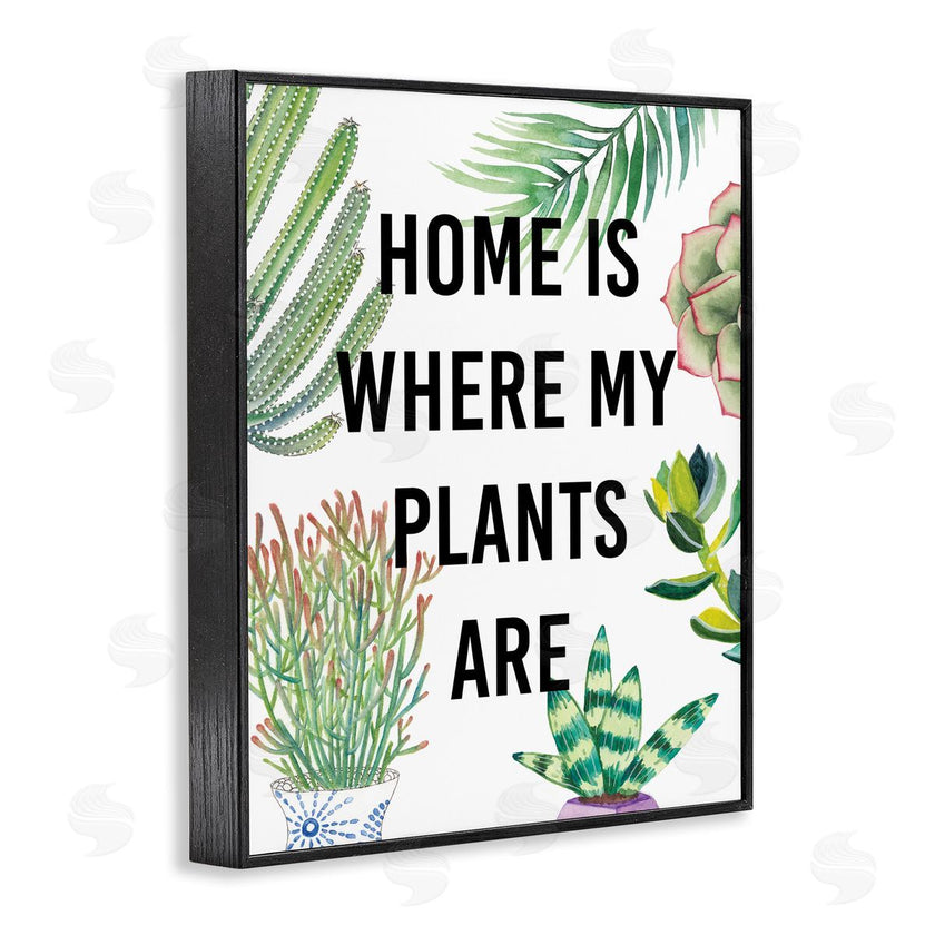 Studio W | Home Is Where Plants Are Phrase Potted Foliage