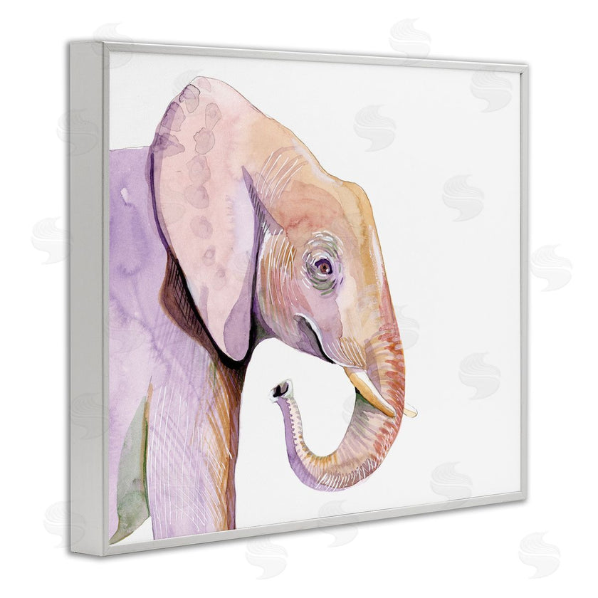 Alicia Ludwig | Happy Elephant Smile Purple Red Safari Animal