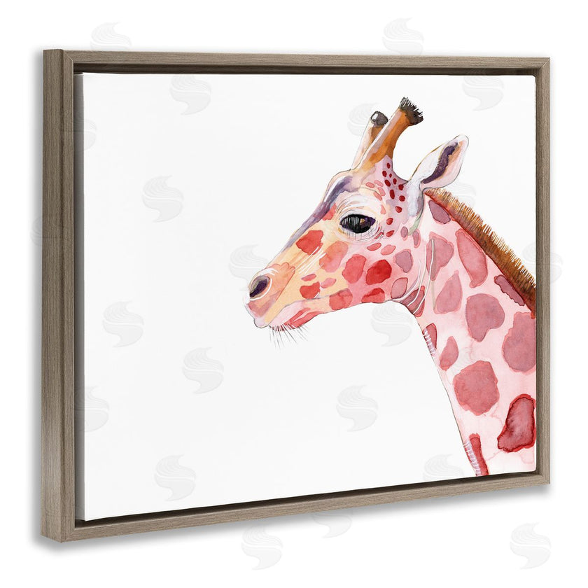 Alicia Ludwig | Calm Giraffe Portrait Red Brown Safari Animal