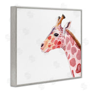Alicia Ludwig | Calm Giraffe Portrait Red Brown Safari Animal